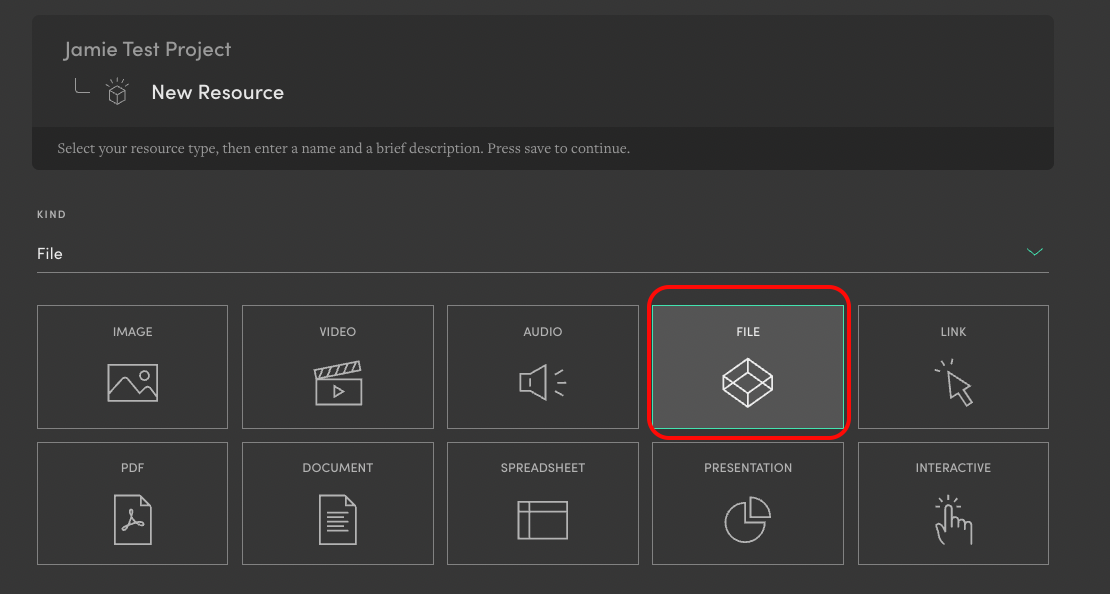 screenshot showing add new file button highlighted
