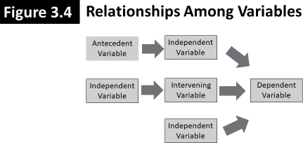 Figure 3.4 titled Relationships Among Variables, as discussed in previous 2 paragraphs. 