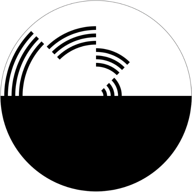 A depiction of the surface of Benham’s top. 