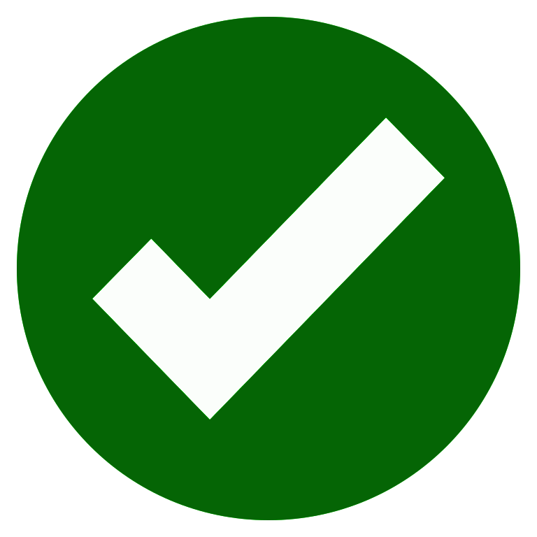 green checkmark icon