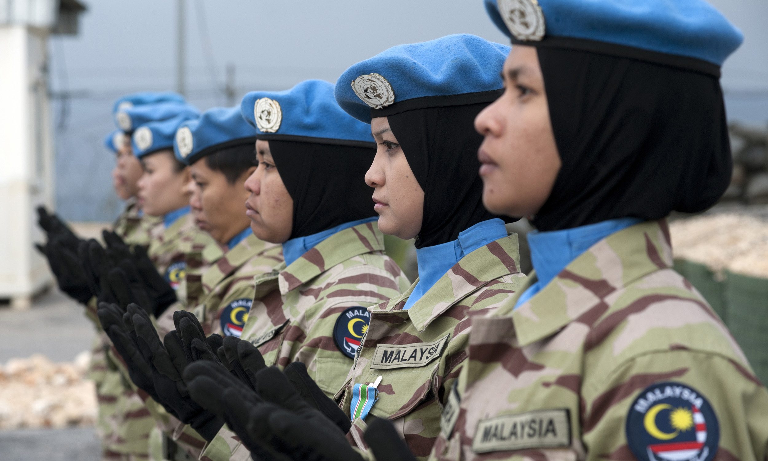 UN Malaysian women peacekeepers, 2012